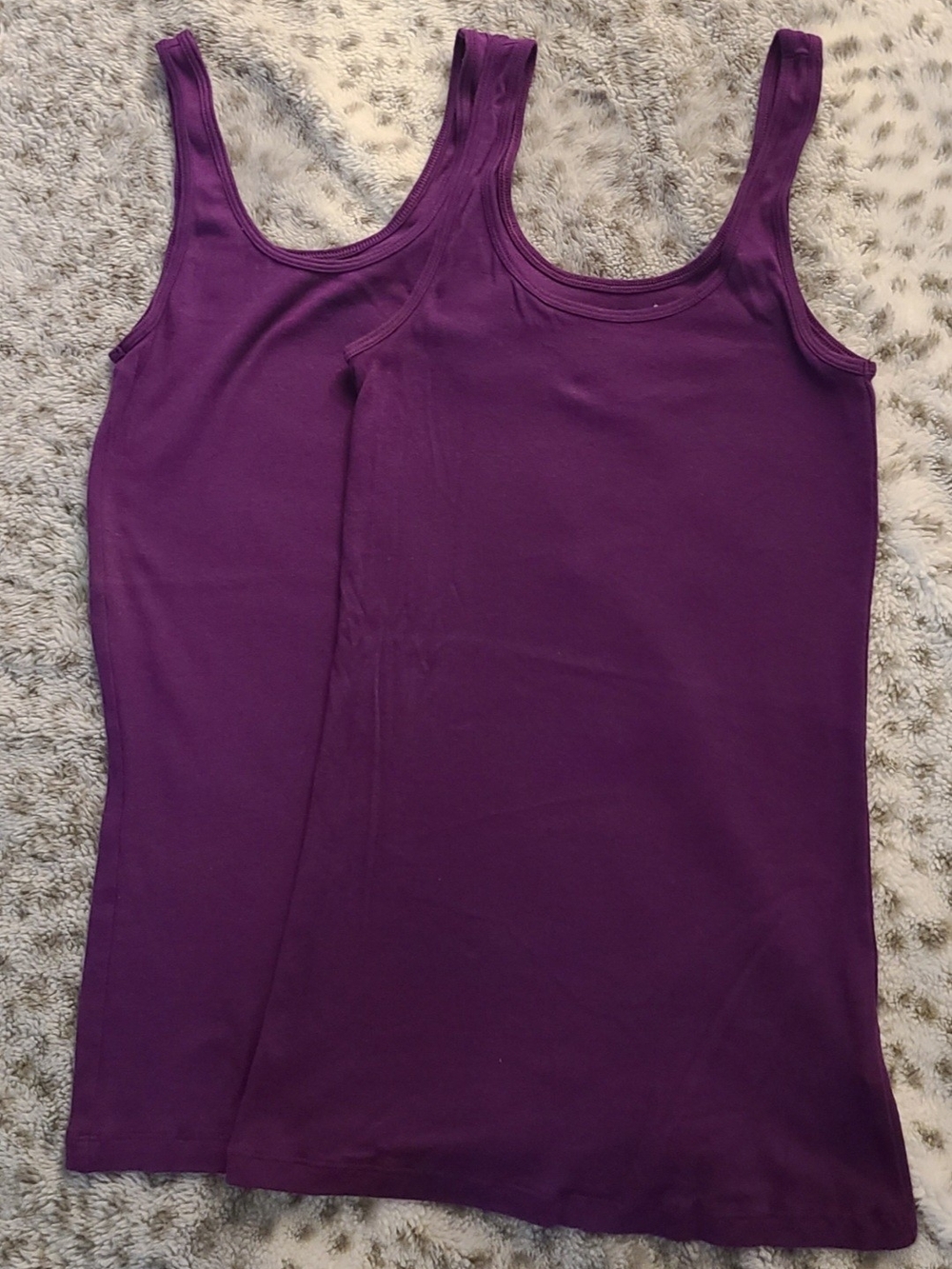Old Navy Purple Scoop-Neck Tank Top Duo